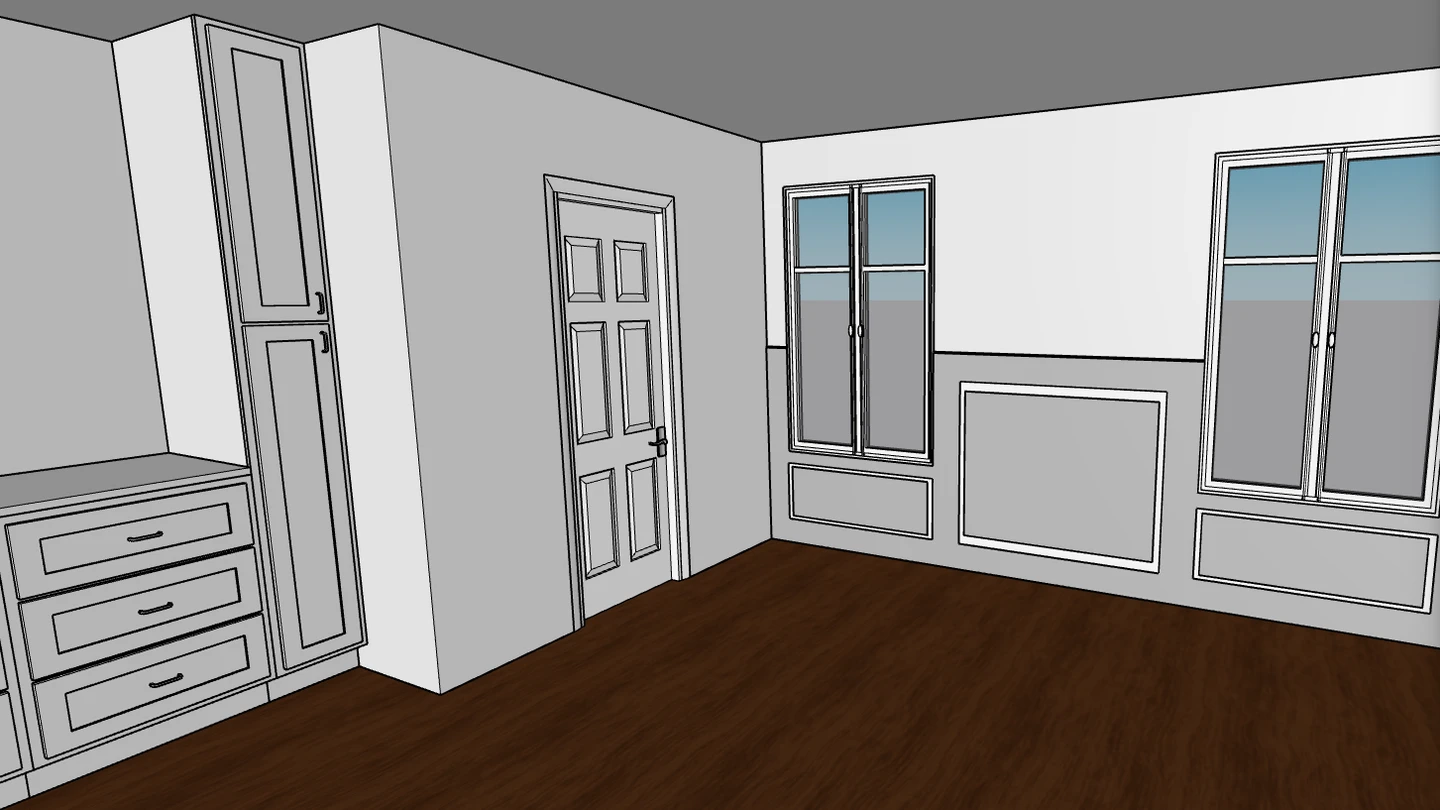 3D bathroom plan