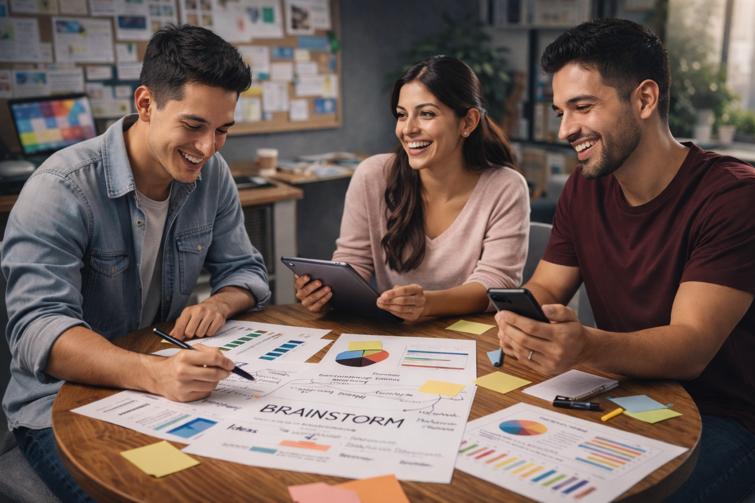 Creative team working in Nordic studio