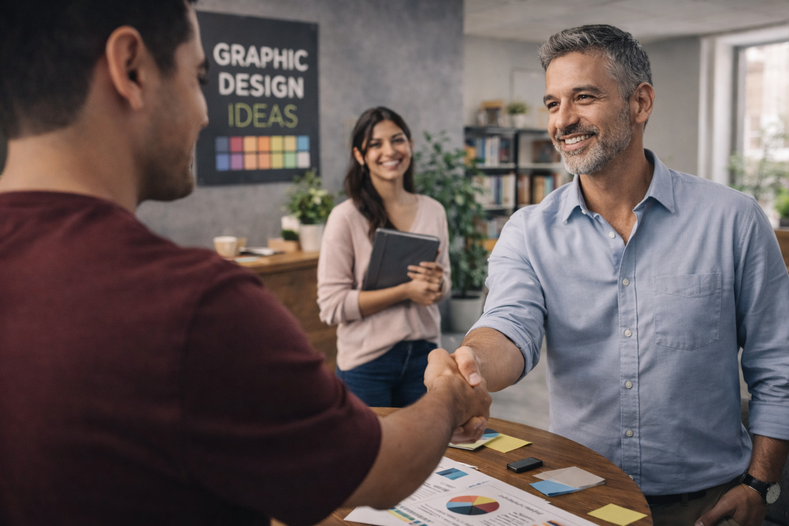 Web development workspace in Nordic studio
